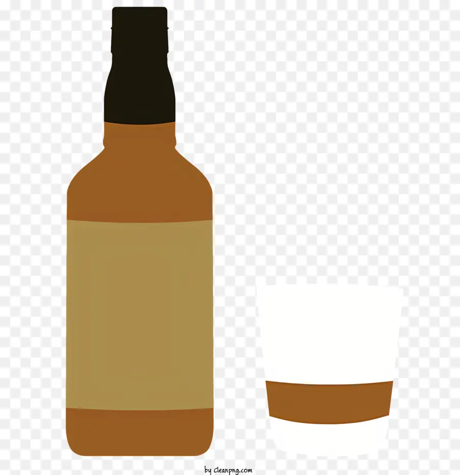 Whisky，Bouteille Brune PNG
