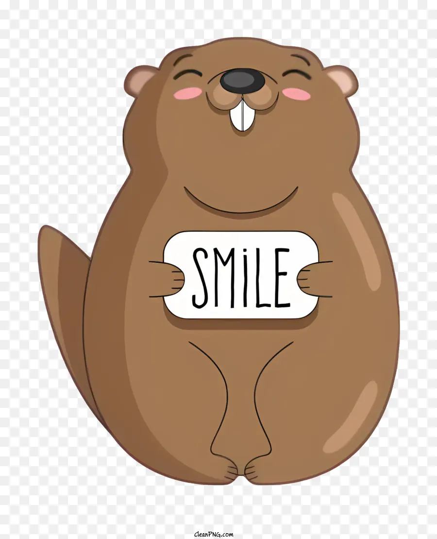 Marmotte，Castor Souriant PNG