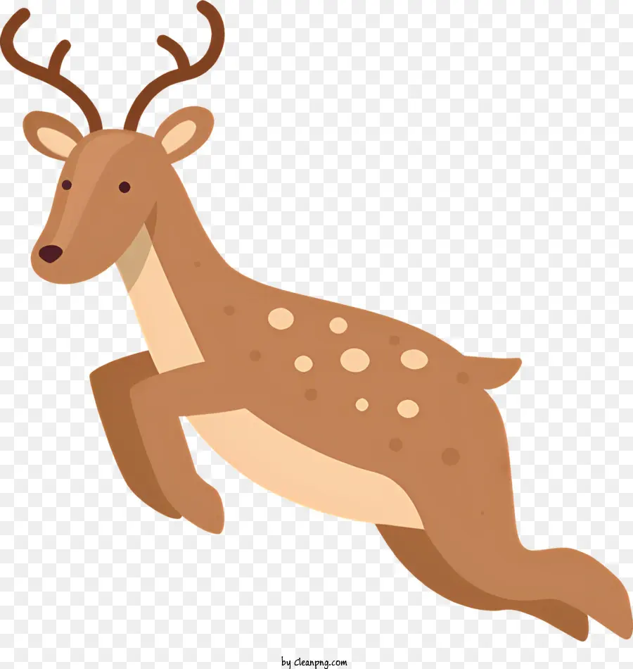 Cerf De Dessin Animé，Renne PNG