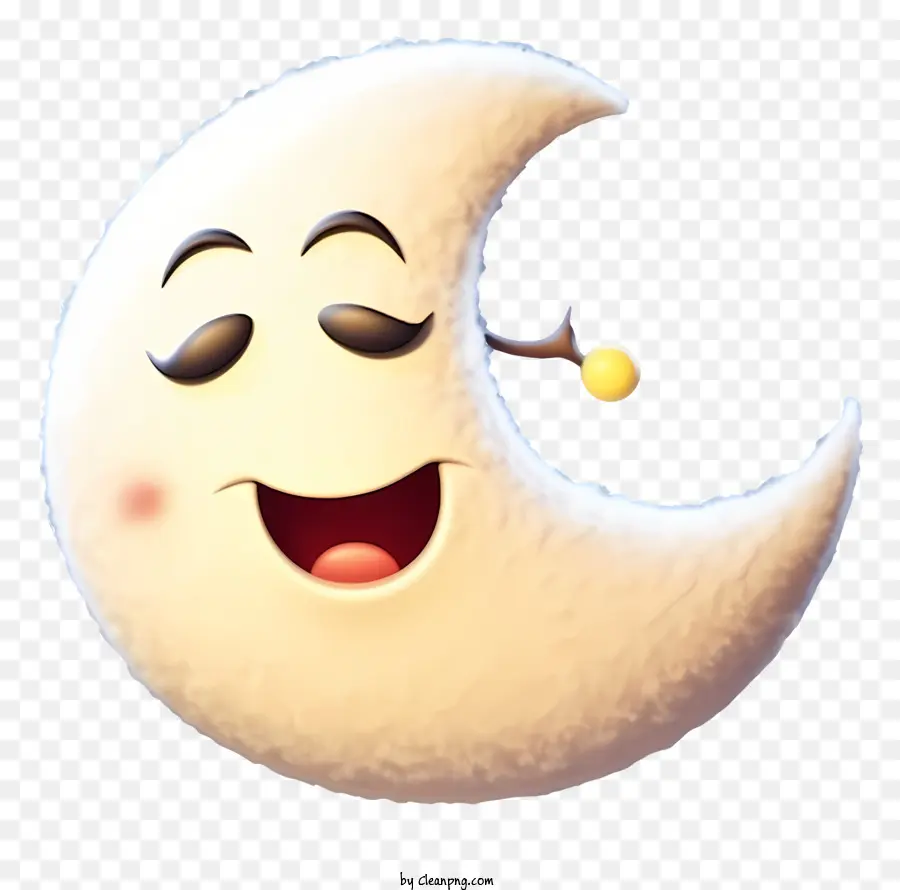 Lune Souriante，Moon Clignotant PNG