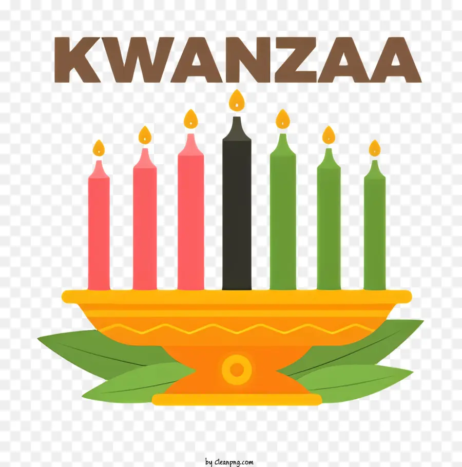 Kwanzaa，Bougies Kwanzaa PNG