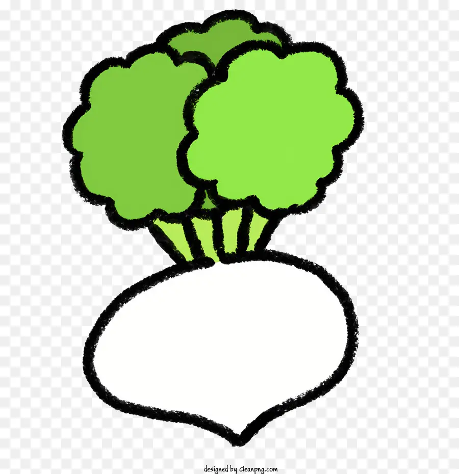 Légume à Feuilles Vertes，Dessin Animé Dessin PNG