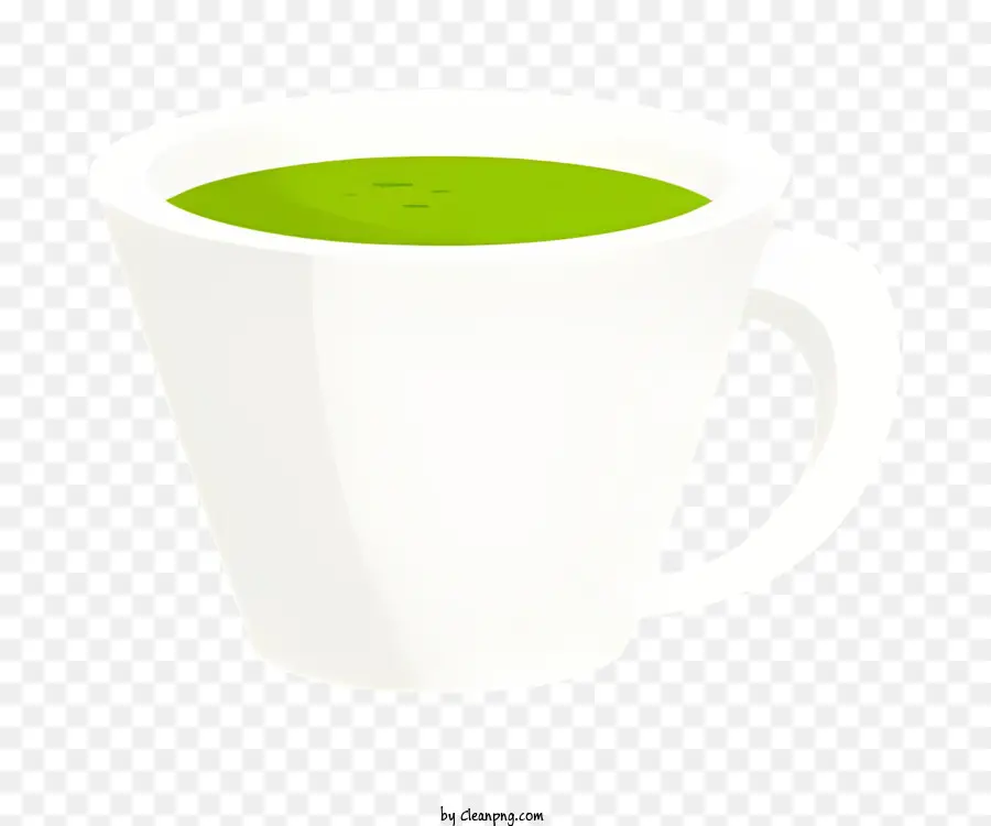 Tasse Blanche，Thé Vert PNG