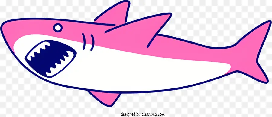 Dessin Animé Requin，Rose Requin PNG