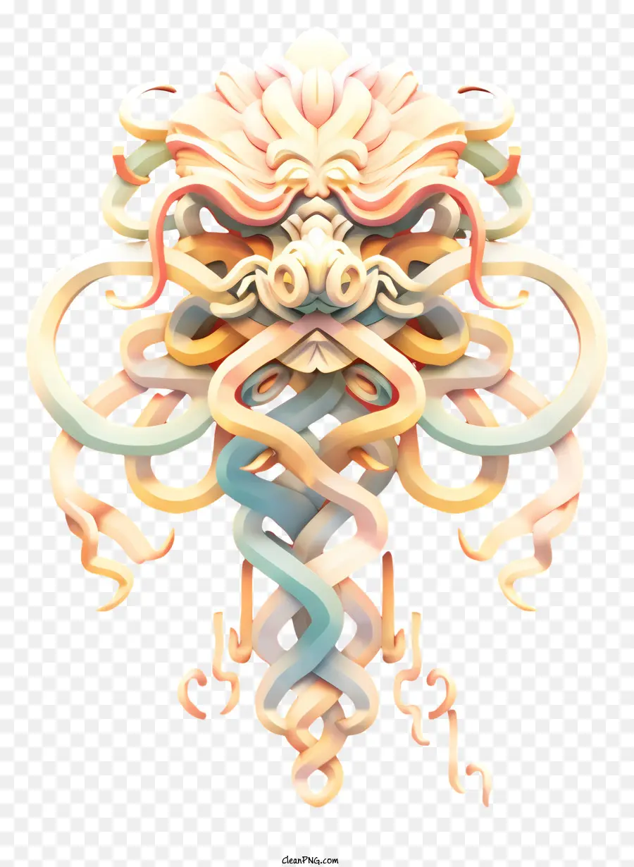 Illustration De Dragon，Boucles Entrelacées PNG