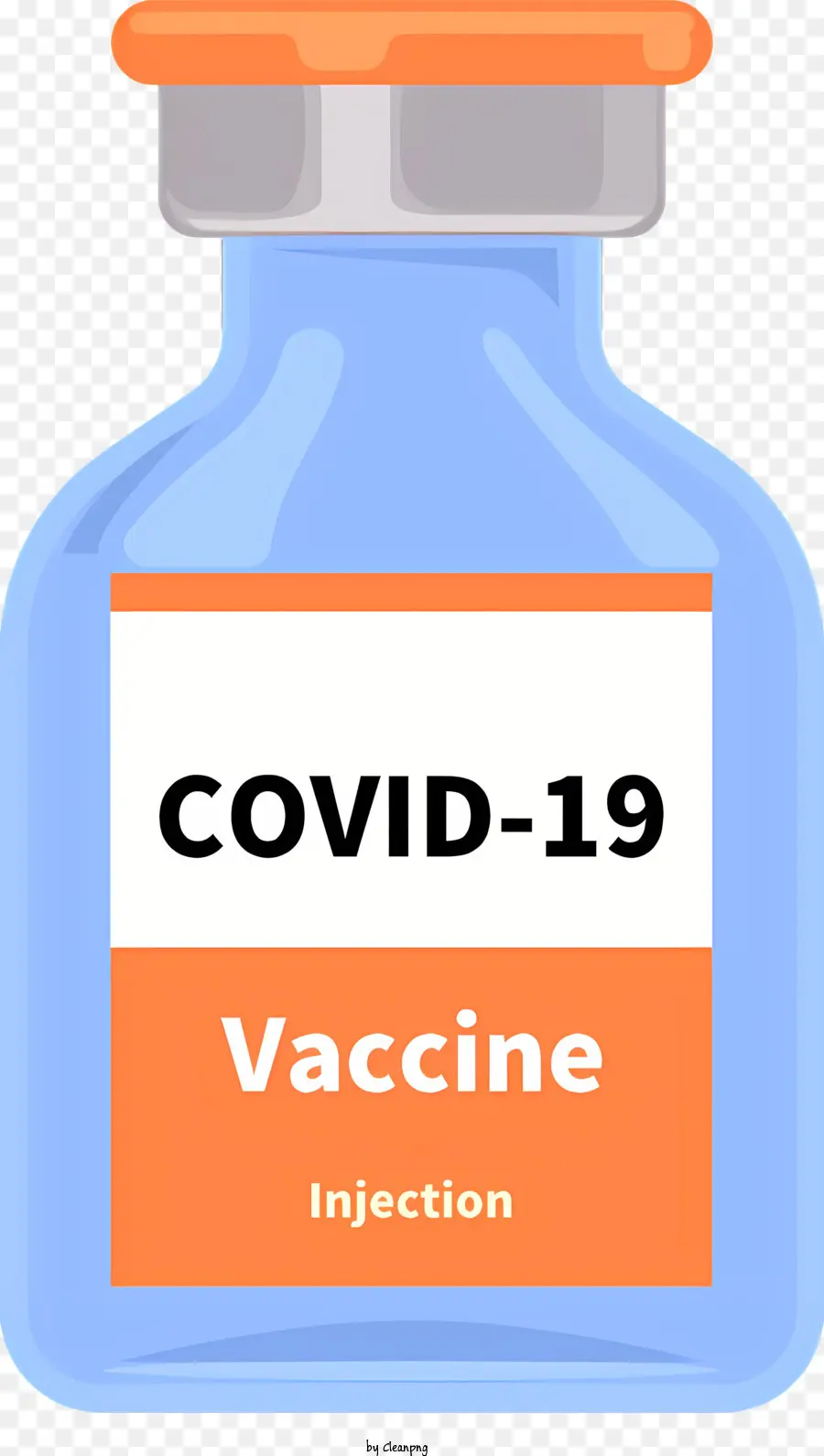 Covid19 Vaccin，Bouteille Bleue PNG