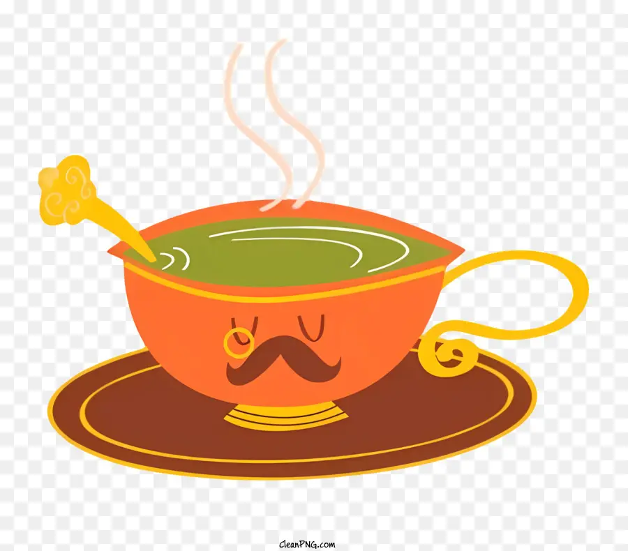 Tasse à Thé，Moustache PNG