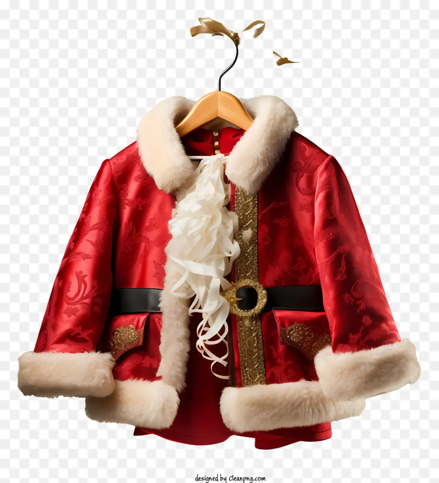 Costume Du Père Noël，Le Rouge Et Le Blanc PNG