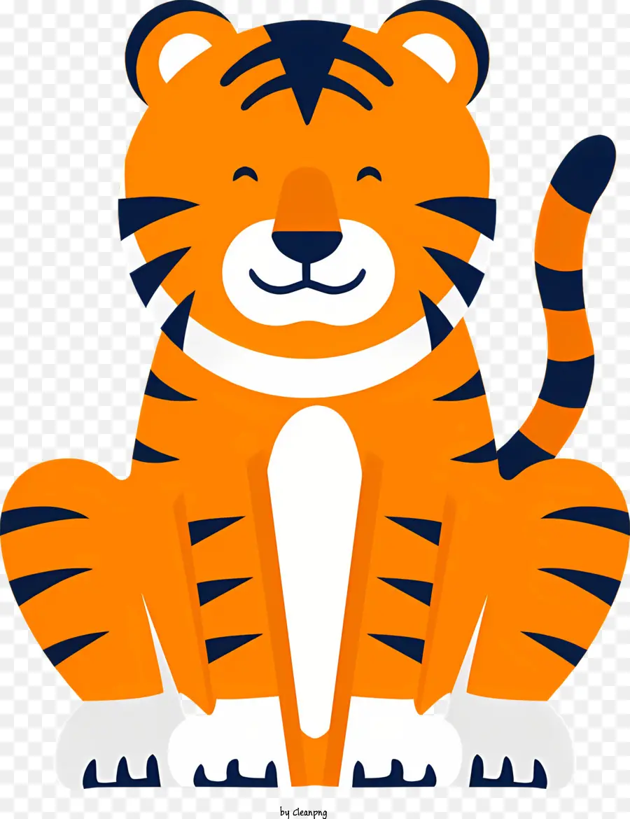 Tigre，Tiger Orange Et Noir PNG