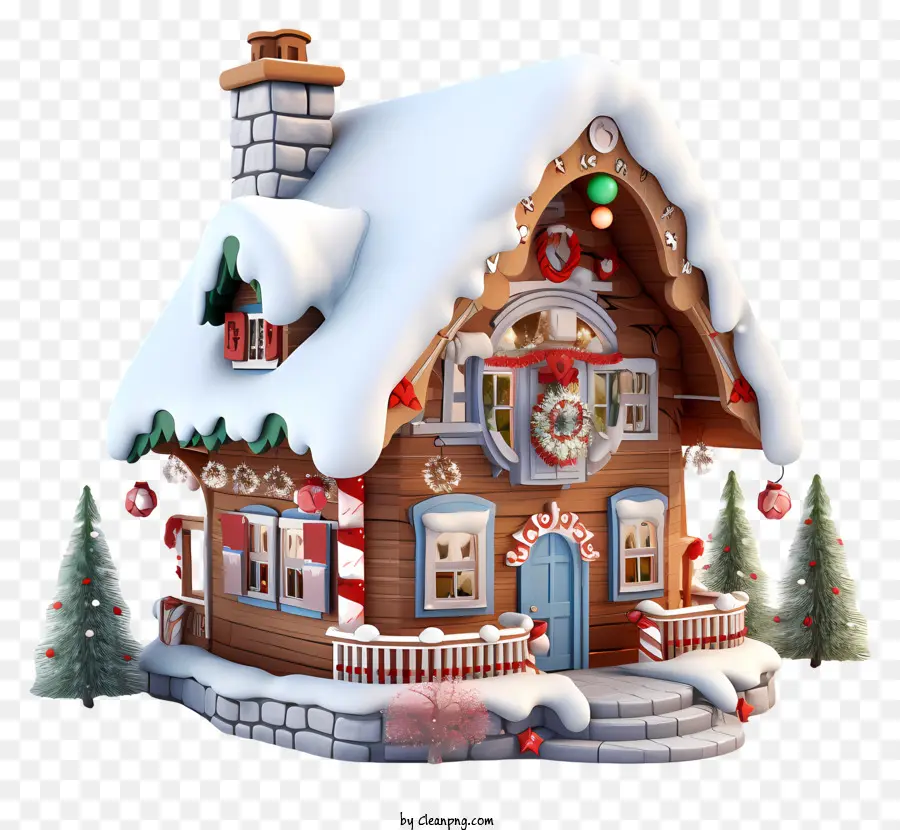 La Maison De Noël，Image 3d PNG
