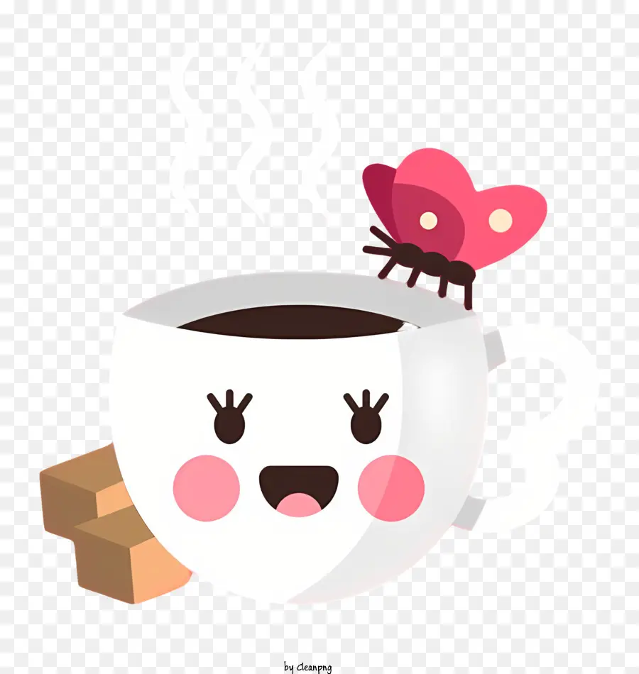 Illustration De Dessin Animé，Tasse De Chocolat Chaud PNG