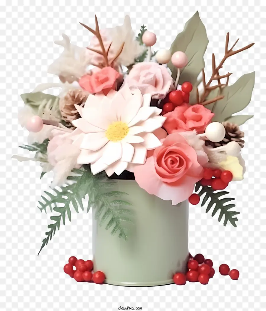 Bouquet，Fleurs Roses PNG