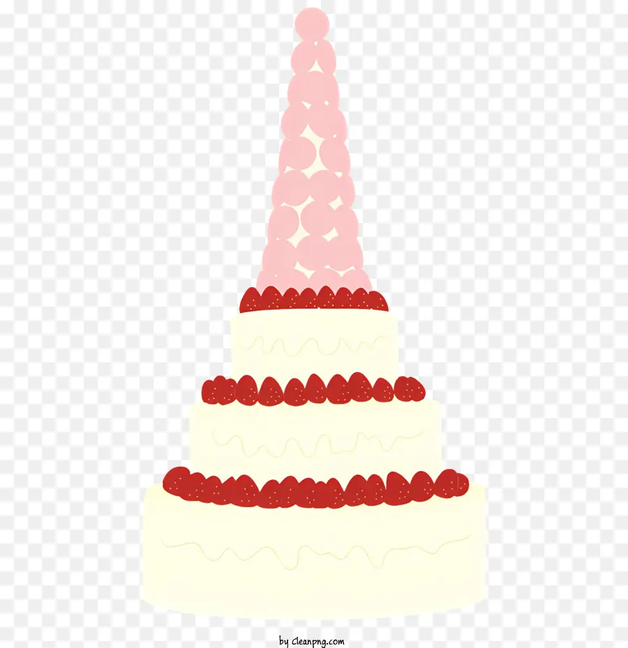 Gâteau De Mariage，Gâteau à Trois Niveaux PNG