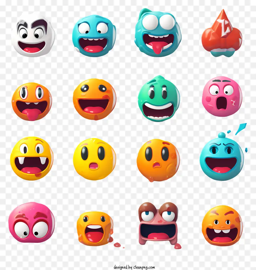 Smileys，Les Expressions PNG