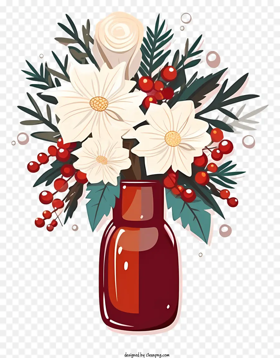 Un Vase Pour Les Fleurs，Fleurs Blanches PNG