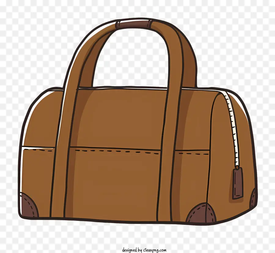 Dessin Animé，Sac à Main Brun PNG