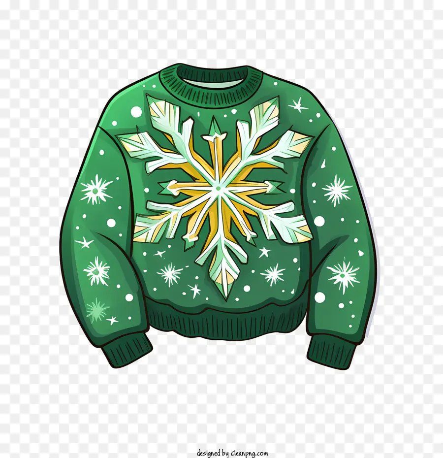 Pull De Noël，Pull Vert PNG