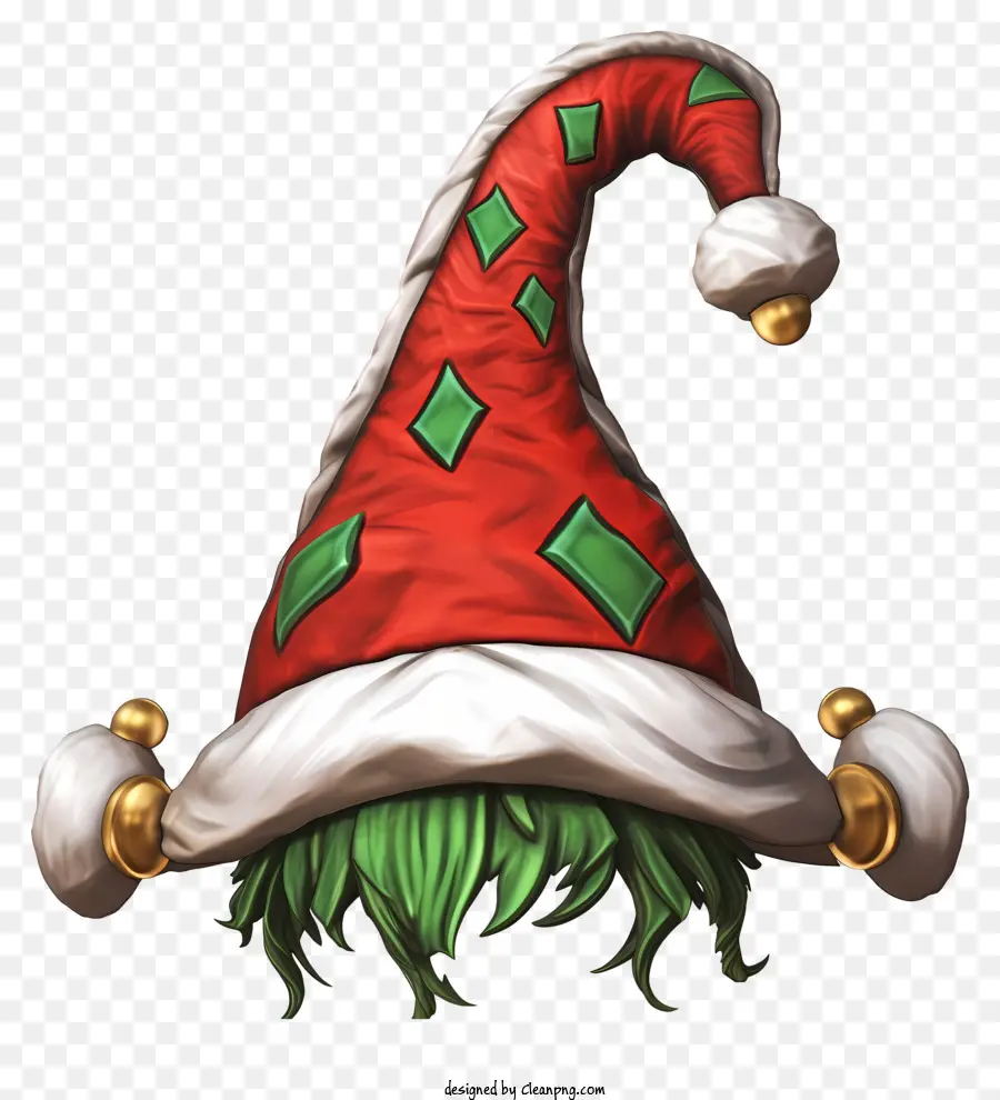 Chapeau De Noël，Chapeau Rouge Et Vert PNG