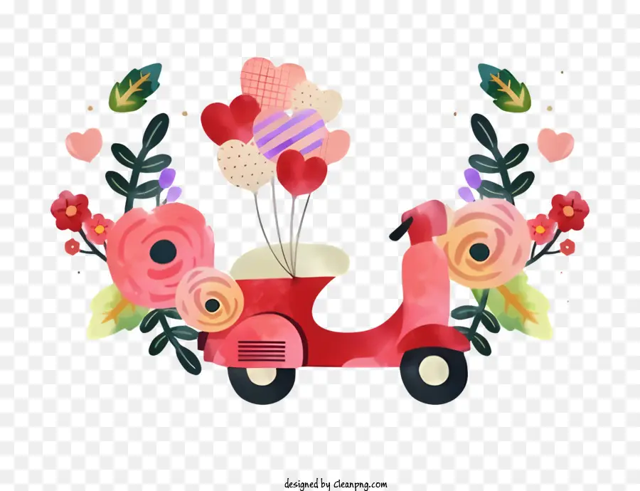 Valentine，Scooter PNG