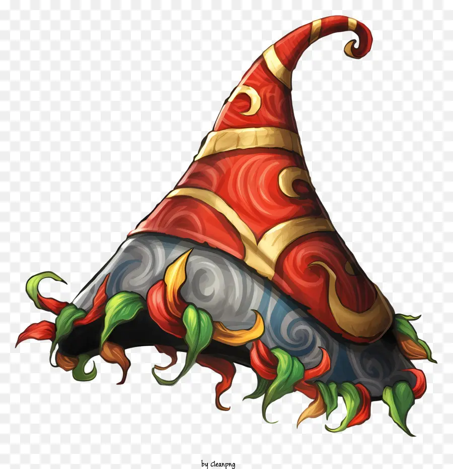 Chapeau De Sorcière Multicolore，Chapeau D'elfe Coloré PNG