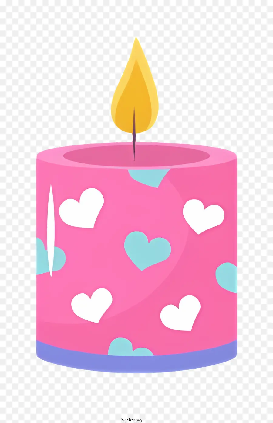 Bougie En Forme De Coeur，Bougie PNG