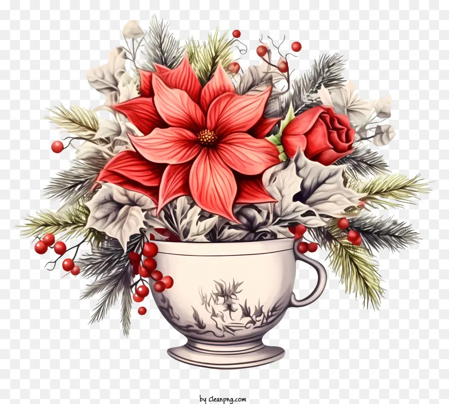 Fleurs，Tasse PNG