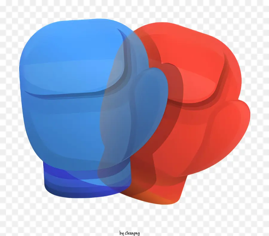 Gants De Boxe，Gants De Boxe Rouges Et Bleus PNG