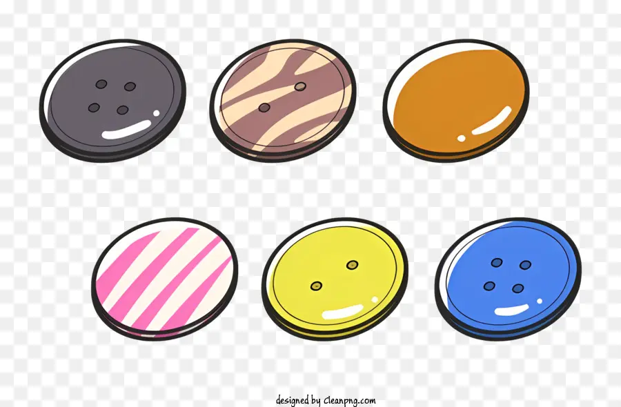 Boutons，Les Couleurs PNG