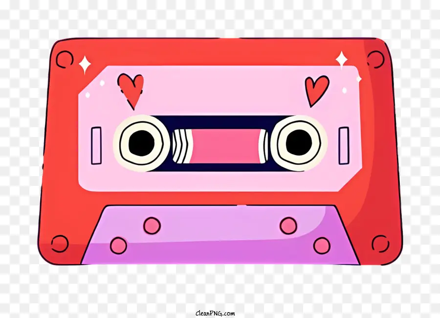 Cassette，Violet Et Rouge PNG
