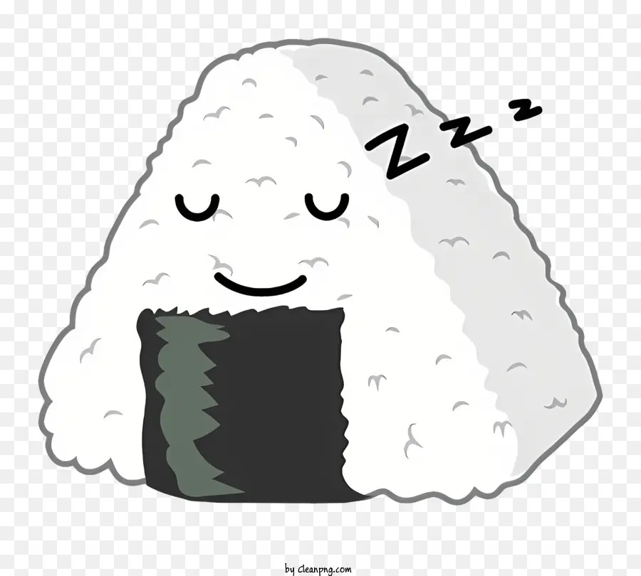 Personnage De Dessin Animé，Onigiri Endormi PNG