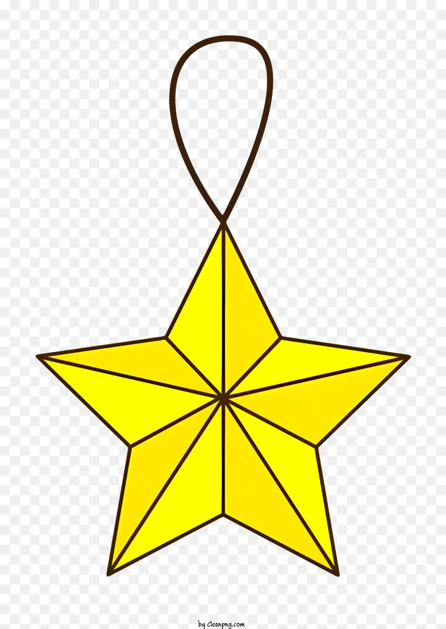 L'étoile Jaune，La Pendaison De Star PNG