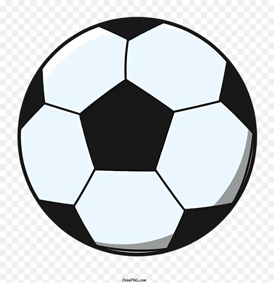 Ballon De Soccer，Ballon De Football Noir Et Blanc PNG