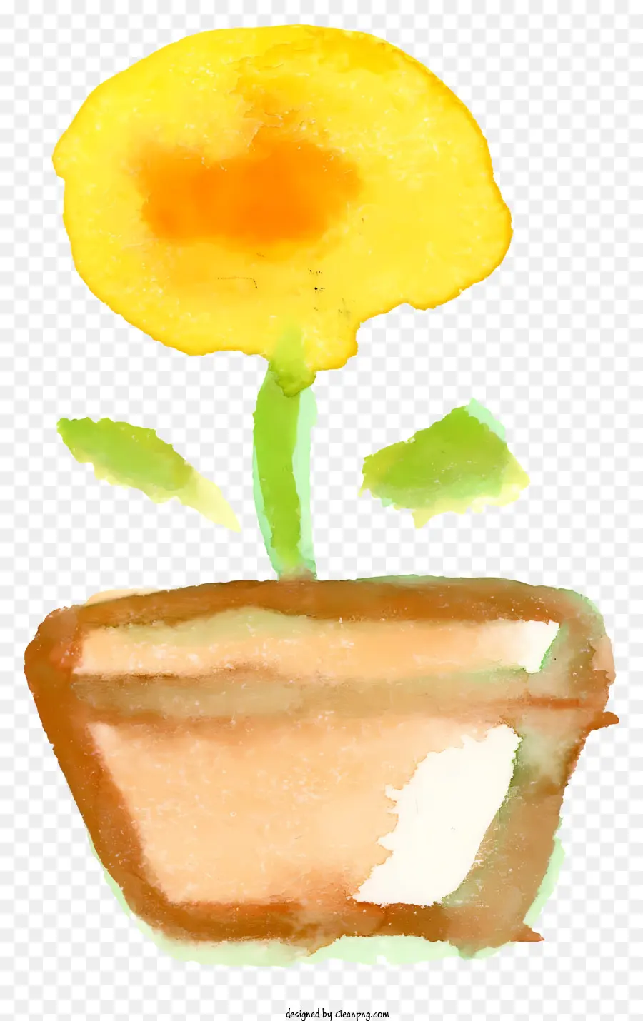 Dessin Animé，Pot De Fleur PNG