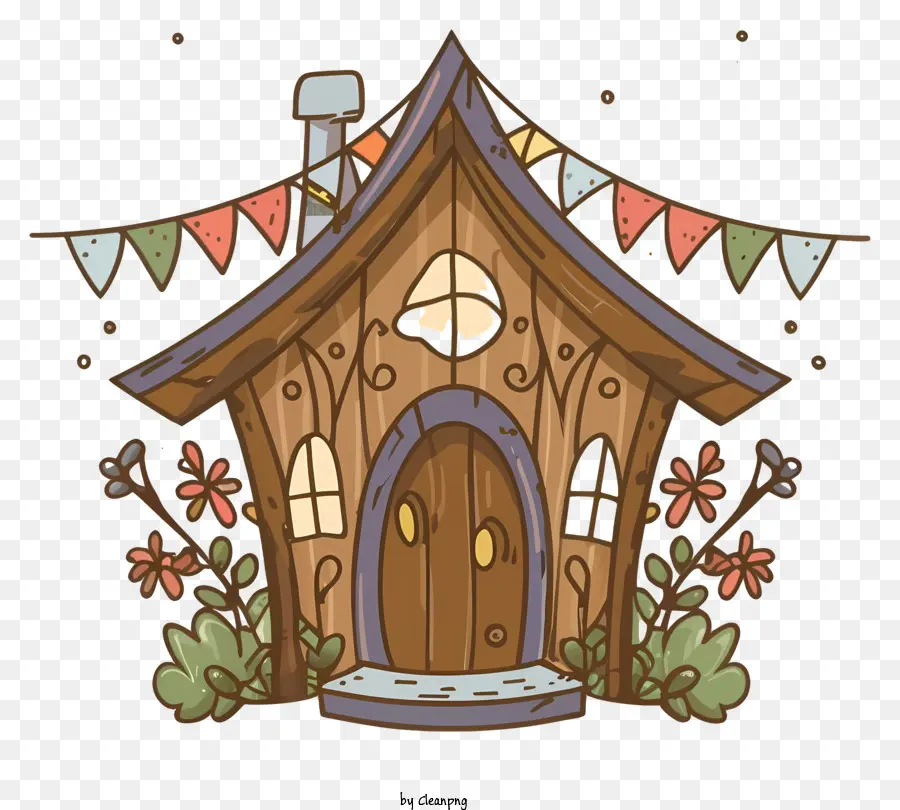 Dessin Animé，Petite Maison En Bois PNG