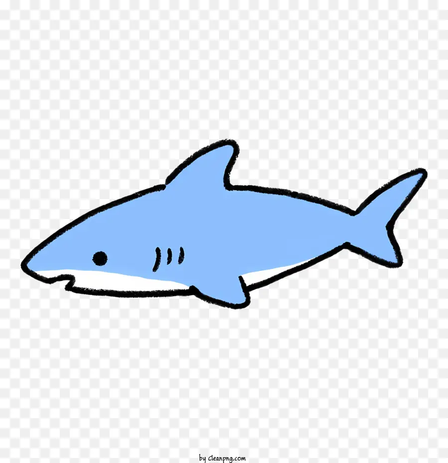 Dessin Animé，Requin Bleu PNG