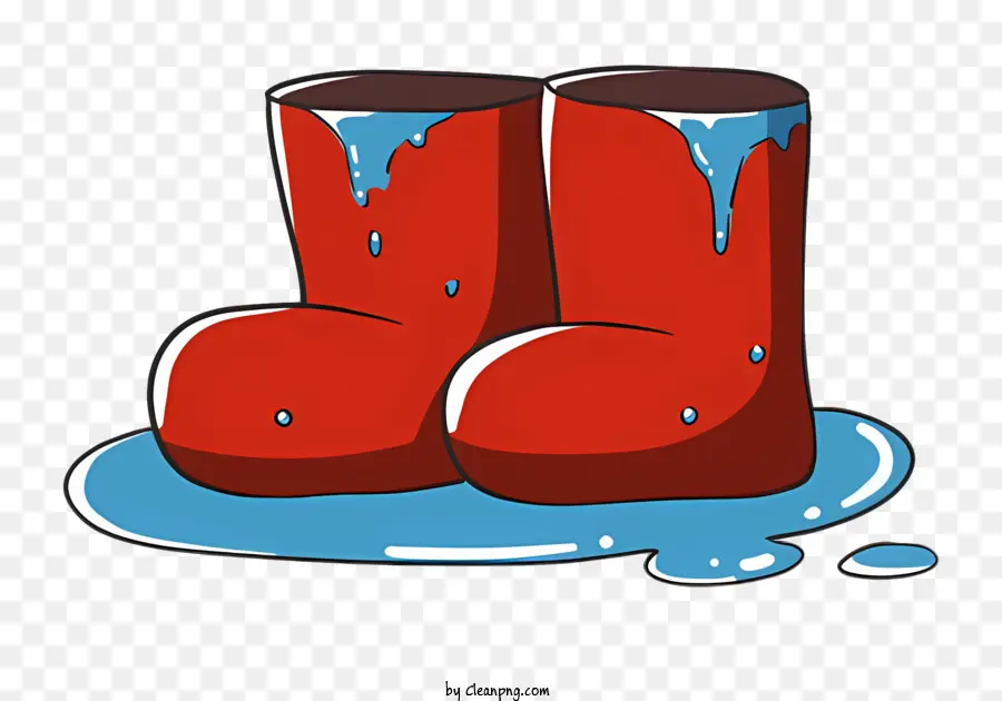 Dessin Animé，Bottes Rouges PNG