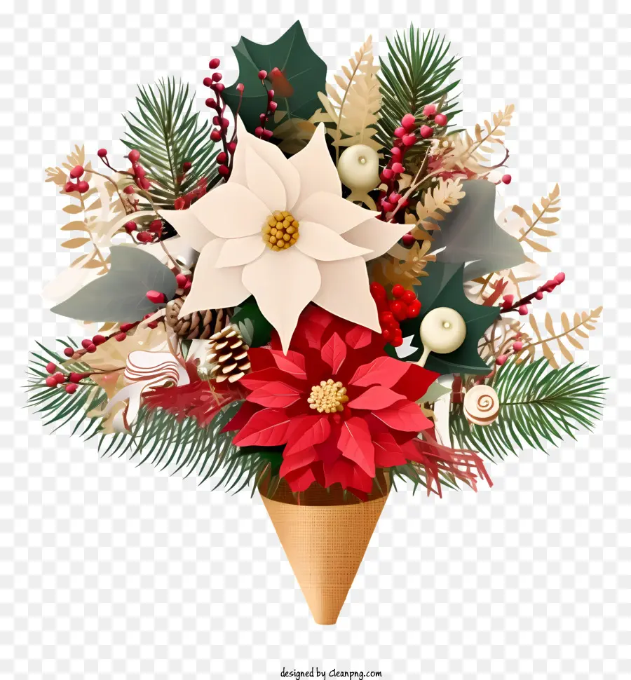 Bouquet De Noël Réaliste，Bouquet De Noël PNG