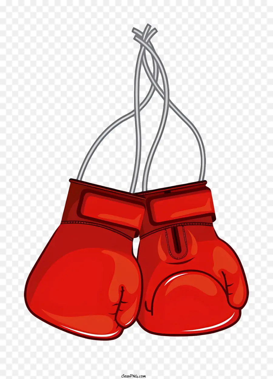 Dessin De Dessin Animé，Rouge Gants De Boxe PNG