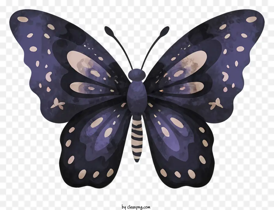 Dessin Animé，Papillon Bleu PNG