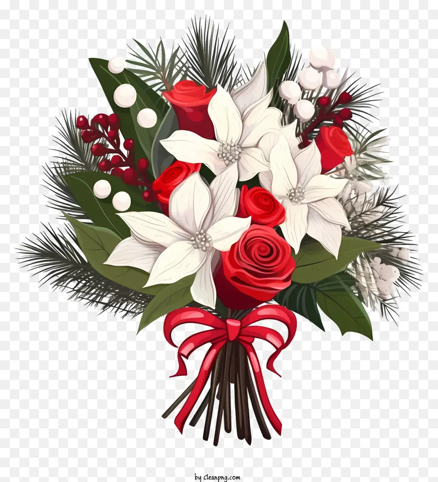 Sketch Bouquet De Noël，Bouquet PNG