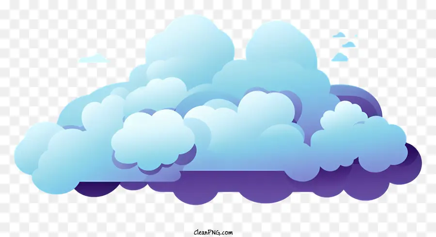 Illustration Vectorielle Plate Minimaliste，Nuage PNG