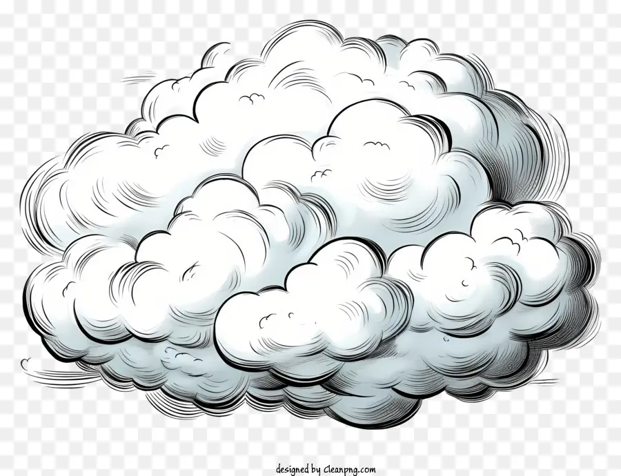 Nuage De Croquis，Nuage PNG