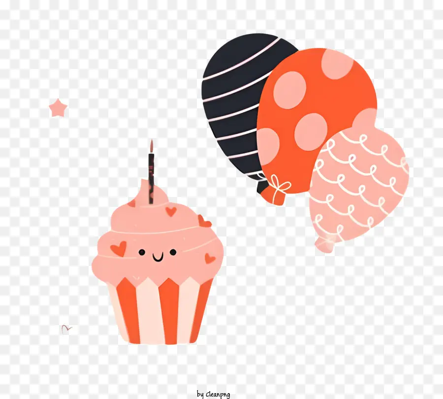 Anniversaire，Cupcake PNG