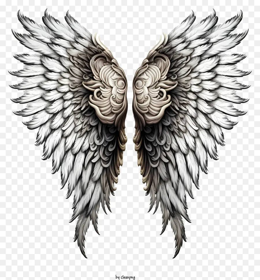 Doodle Angel Wings，Ailes D'anges PNG