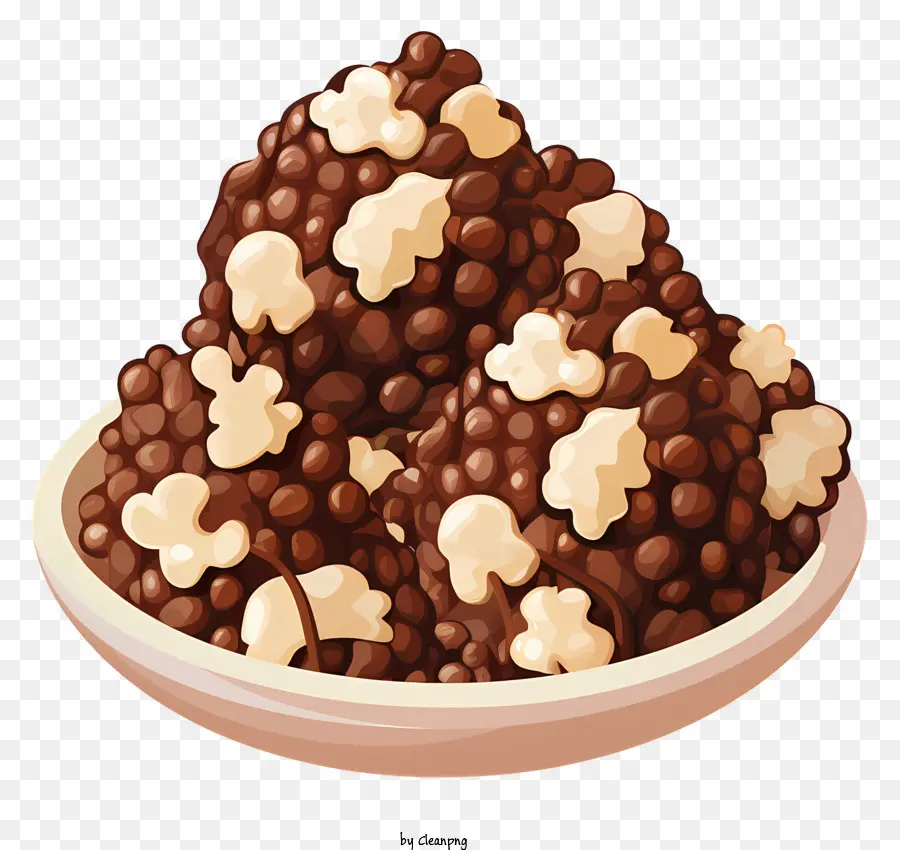 Journée N'importe Quoi Enrobée De Chocolat，Pop Corn Au Chocolat PNG