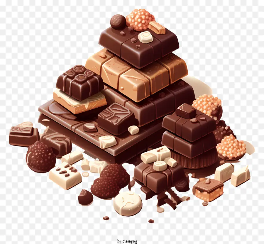 Recouvert De Chocolat Tout Les Jours，Pépites De Chocolat PNG
