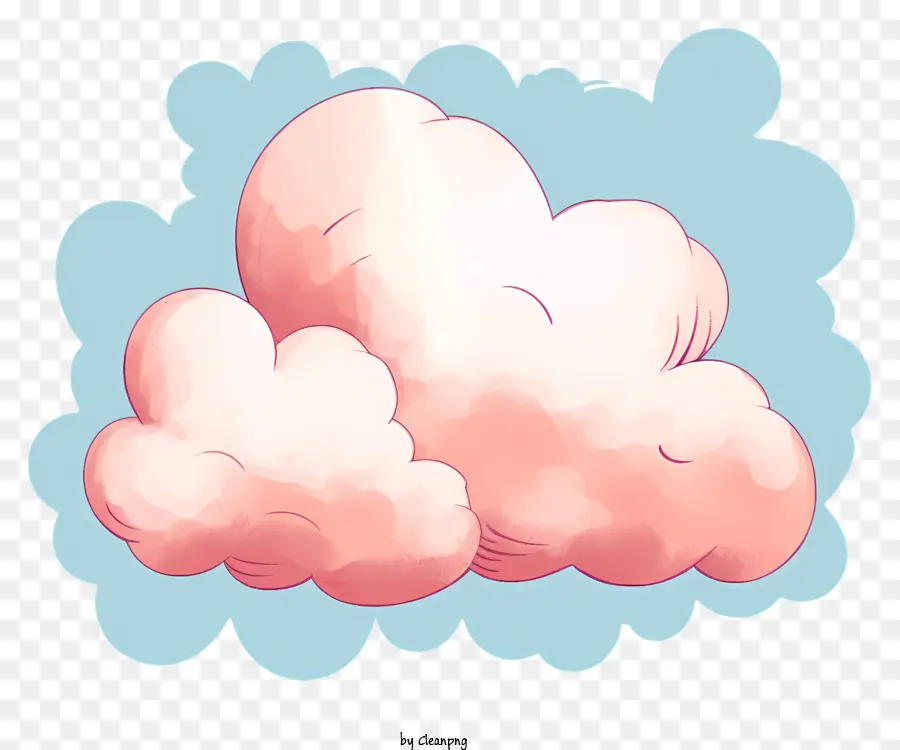 Nuage De Style Rétro Tendance，Nuage Rouge PNG