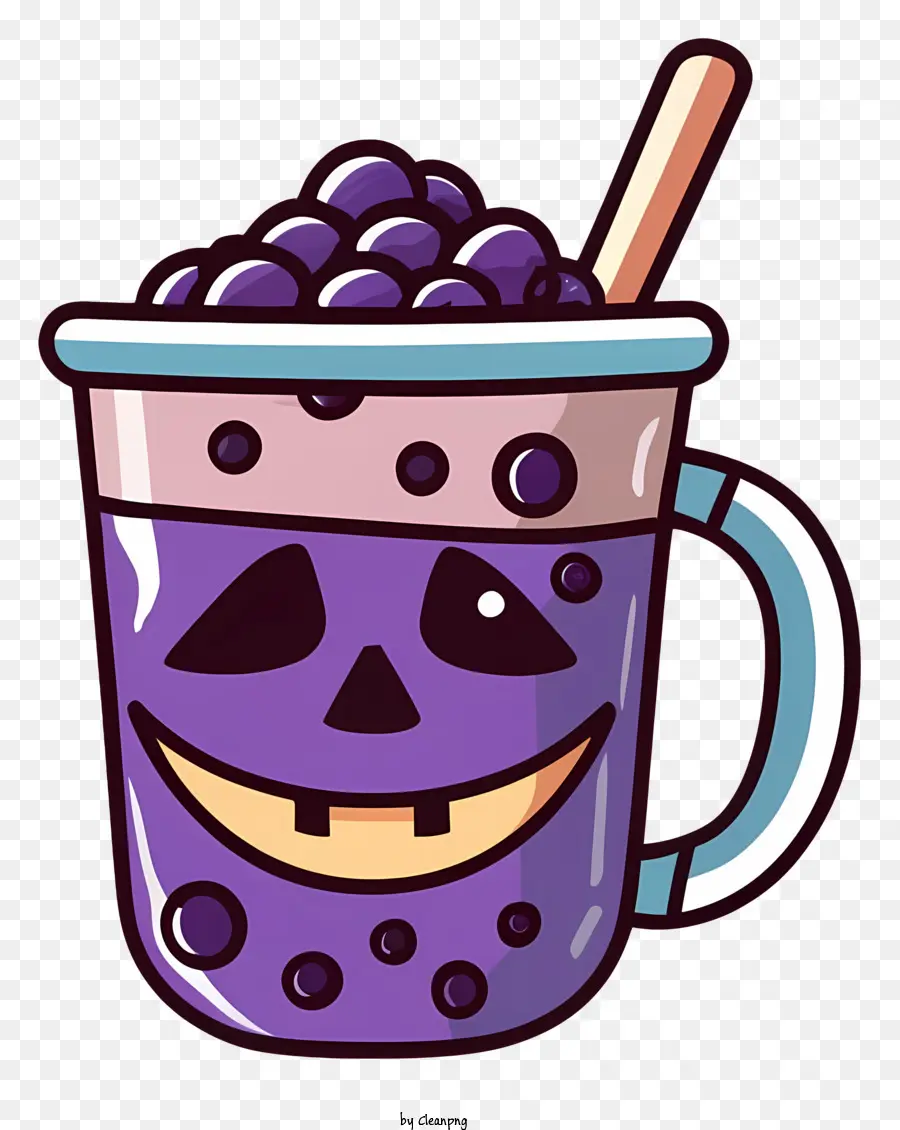 Dessin Animé，Boisson Violette PNG