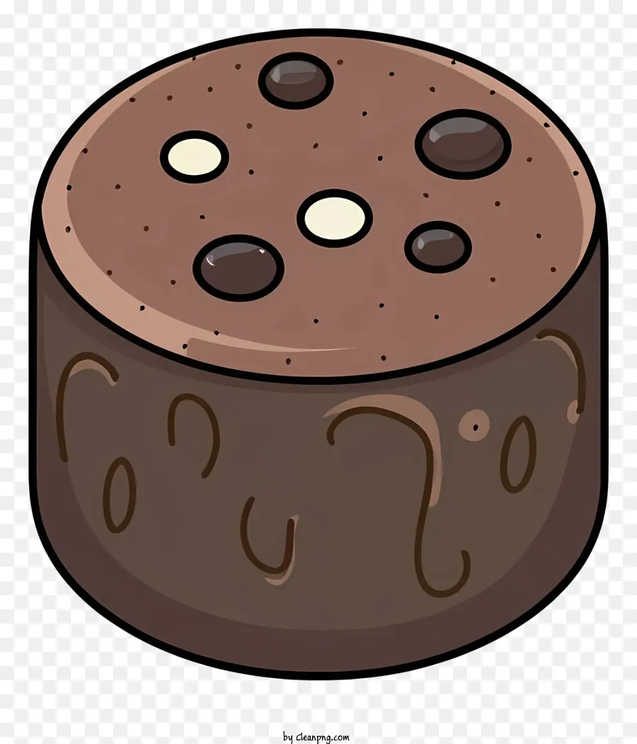 Dessin Animé，Gâteau Au Chocolat PNG