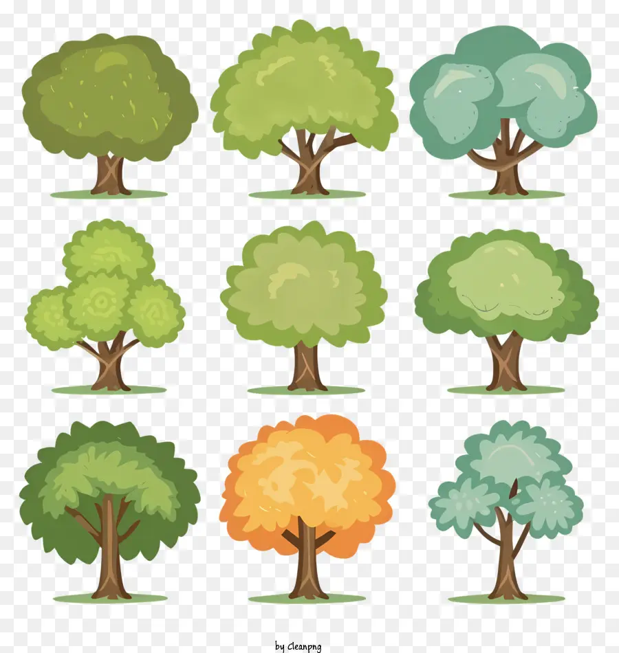 Dessin Animé，Arbres Fruitiers PNG